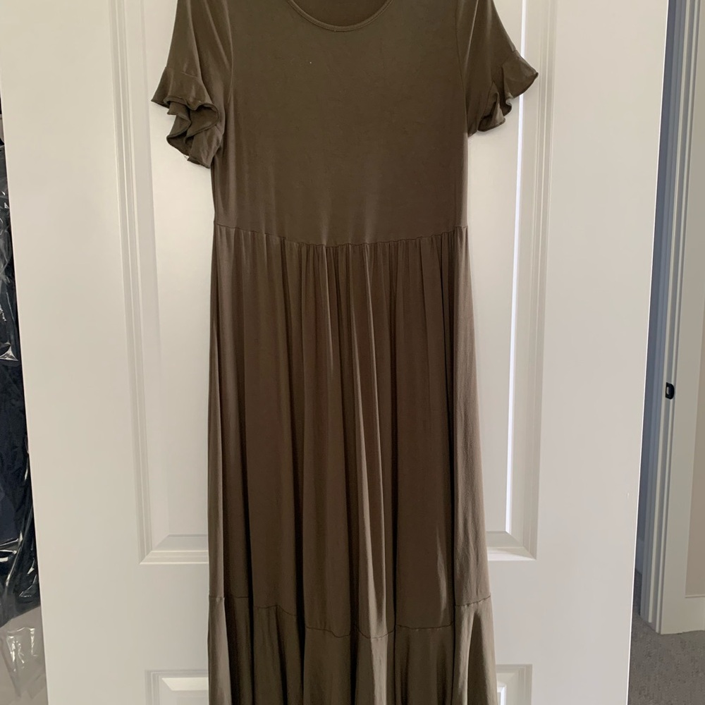 SHEIN Olive Maxi Dress